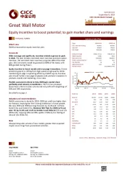 Equity incentive to boost potential; to gain market share and earnings