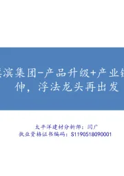 旗滨集团-产品升级+产业链延伸，浮法龙头再出发