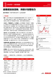 公告点评:战略规划渐清晰,持股计划增动力