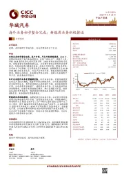 海外业务初步整合完成；新能源业务积极推进