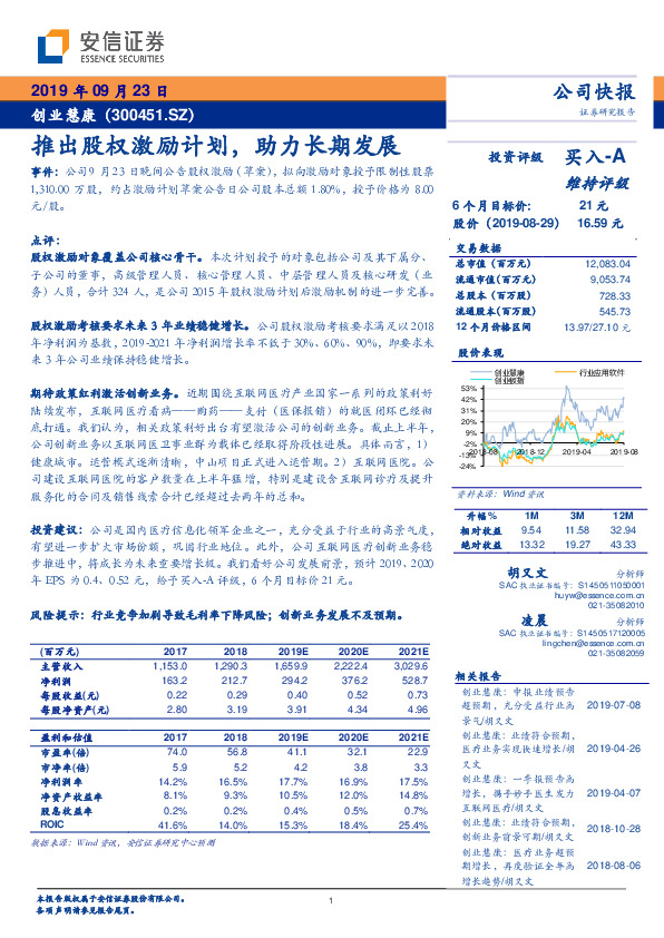 推出股权激励计划，助力长期发展