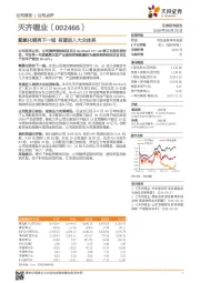 氢氧化锂再下一城 有望进入大众体系