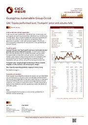 GAC Toyota performed best; Trumpchi’ price and volume falls