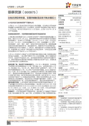 收购优质铅锌资源,有望持续彰显投资并购发展实力