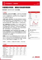 首次覆盖：半直驱技术亮剑，明阳白马挑战风电格局