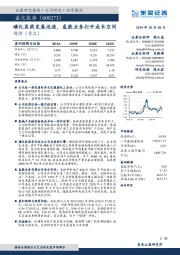 磺化医药发展迅速，氢能业务打开成长空间