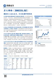 微纳加工龙头企业，行业机遇即将到来