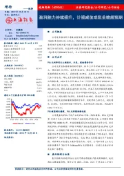 盈利能力持续提升，计提减值难阻业绩超预期