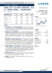 光模块上游“一站式”解决方案提供商，受益5G大周期景气度提升、业绩持续高增长