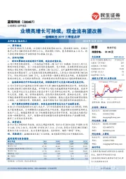 蓝晓科技2019三季报点评：业绩高增长可持续，现金流有望改善