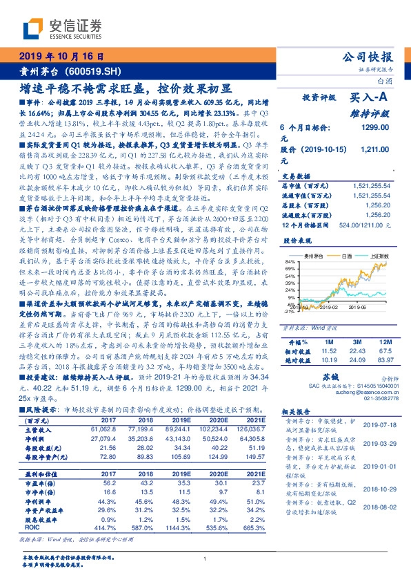 增速平稳不掩需求旺盛，控价效果初显