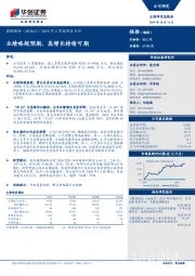 2019年三季报预告点评：业绩略超预期，高增长持续可期