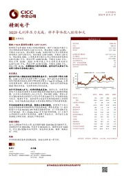 3Q19毛利率压力未减，料半导体投入继续加大