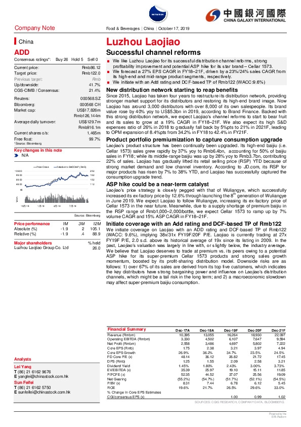 Successful channel reforms