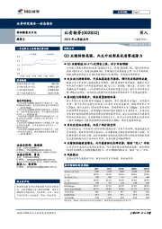 2019年三季报点评:Q3业绩持续亮眼,内生外延彰显优质赛道潜力