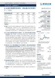 主业盈利规模得到保持,黄金盈利有所增长