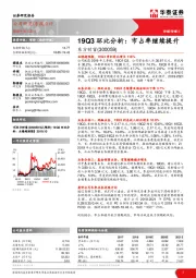 19Q3环比分析：市占率继续提升