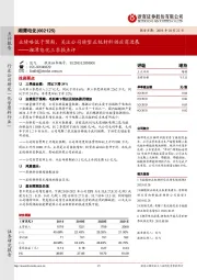 湘潭电化三季报点评：业绩略低于预期，关注公司转型正极材料供应商进展