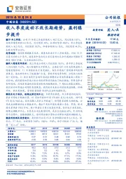 收入季度波动不改长期趋势，盈利稳步提升