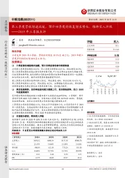 2019年三季报点评：第三季度营收增速放缓，预计四季度将恢复增长势头，维持买入评级