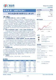 新品放量助推业绩增长迈入新台阶