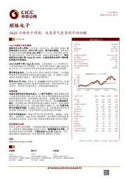 3Q19业绩低于预期，电感景气有望明年初回暖