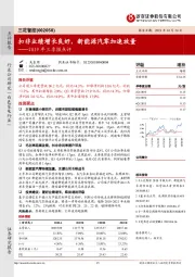 2019年三季报点评：扣非业绩增长良好，新能源汽零加速放量