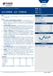 2019年三季报点评：3Q19延续增势，未来一年展望积极