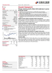 Strong volume growth offset mild weakness in gross profit per tonne