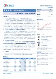 三季报靓丽，传统业务回升
