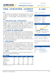 公司点评报告：高基数、并表影响表观增速，业务持续向好