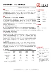 2019年三季报点评：营收保持增长，市占率持续提升