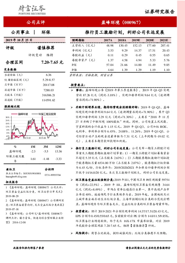 推行员工激励计划，利好公司长远发展
