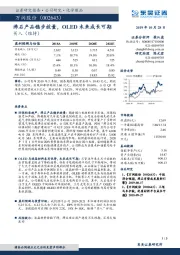 沸石产品稳步放量,OLED未来成长可期