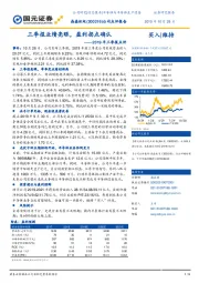 2019年三季报点评：三季报业绩亮眼，盈利拐点确认