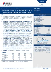 2019年三季报点评：农化市场景气下滑，公司保持稳健增长，看好一体化布局逐渐完备及精细化工品项目落地