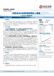 2019年三季报点评：有税商业纠纷影响短期收入增速