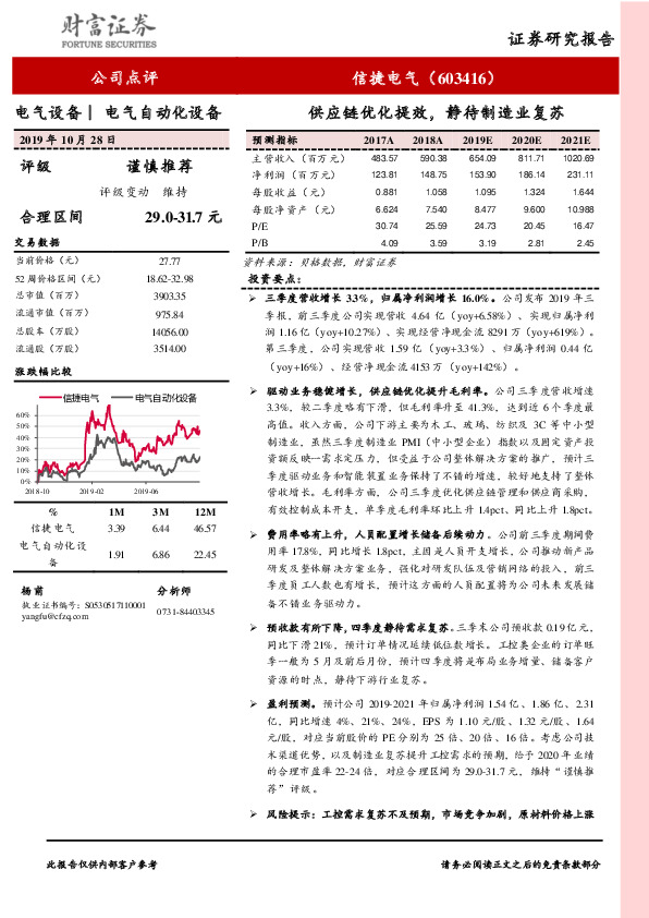 供应链优化提效，静待制造业复苏