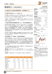 Q3电量大增，报告期业绩降幅收窄；负债率稳步下行