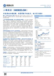 并表驱动业绩高增，投资等离子体技术，助力实力提升