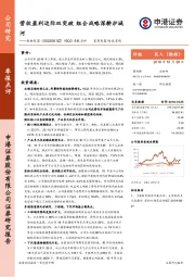 19Q3季报点评：营收盈利边际双突破  组合战略深耕护城河