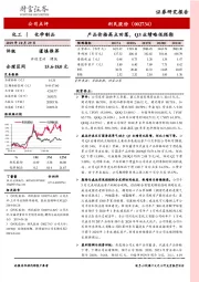 产品价格高点回落，Q3业绩略低预期