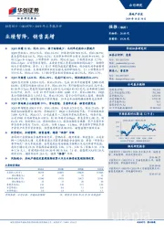 2019年三季报点评：业绩暂降，销售高增