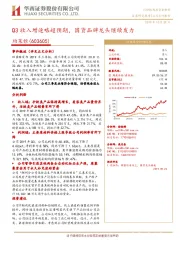 Q3收入增速略超预期，国货品牌龙头继续发力