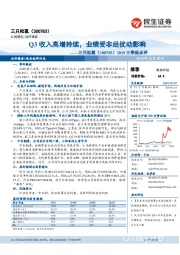 2019三季报点评：Q3收入高增持续，业绩受非经扰动影响