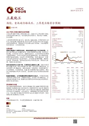 粘胶、有机硅价格承压，三季度业绩符合预期