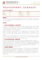 传统白电业务份额提升,龙头展现成长性