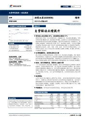 2019年三季报点评：自营驱动业绩提升