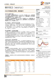 内外并举高成长持续，继续看好！