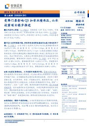 受降门票影响Q3扣非业绩承压,山水村窟项目稳步推进